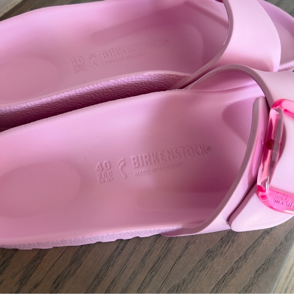 NWOT Birkenstock Madrid Big Buckle Eva Rubber Sandals in Fondant Pink - Picture 5 of 6